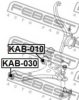 FEBEST KAB-030 Control Arm-/Trailing Arm Bush